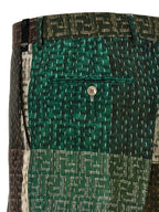 Fendi Multicolor Linen Bermuda Shorts Fendi