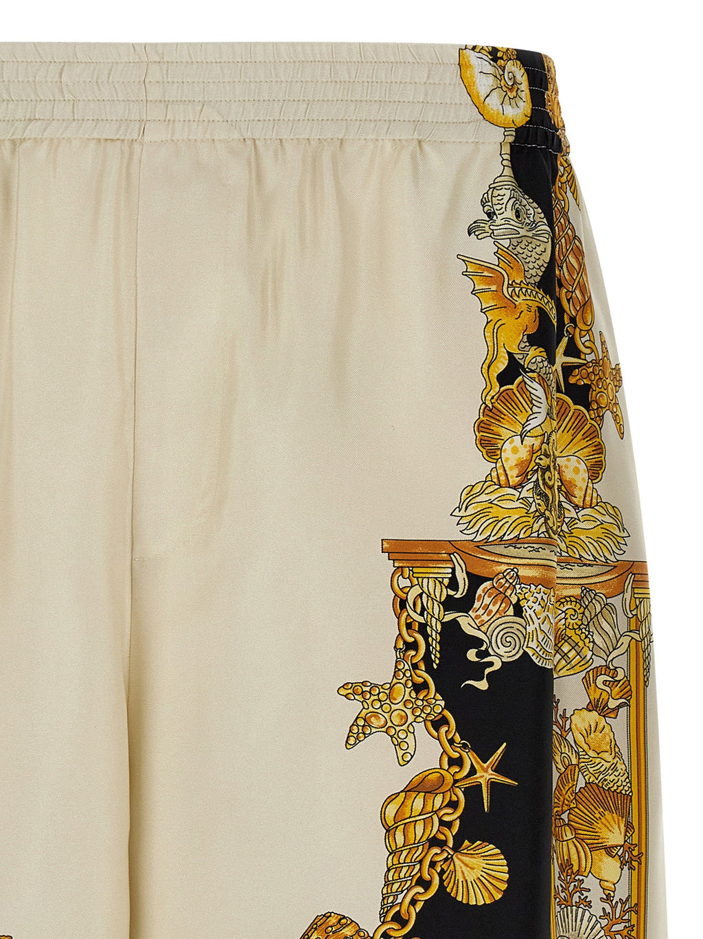 Versace Multicolor Silk Bermuda Shorts Versace