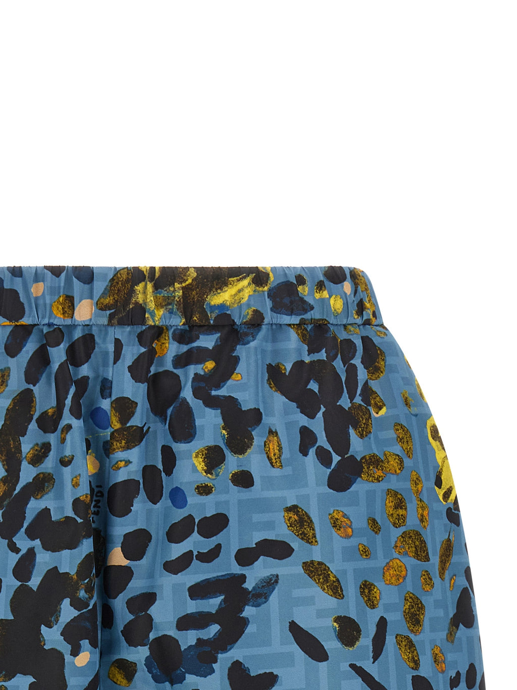 Fendi Blue Polyester Bermuda Shorts Fendi
