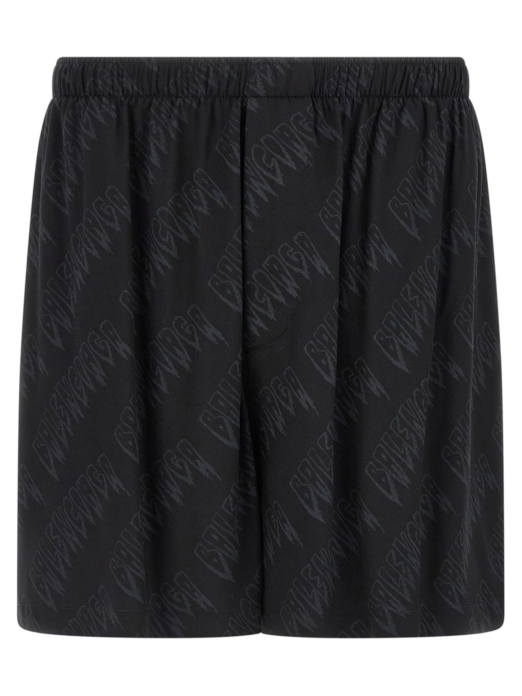 Balenciaga Black Viscose Bermuda Shorts