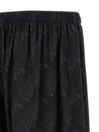 Balenciaga Black Viscose Bermuda Shorts