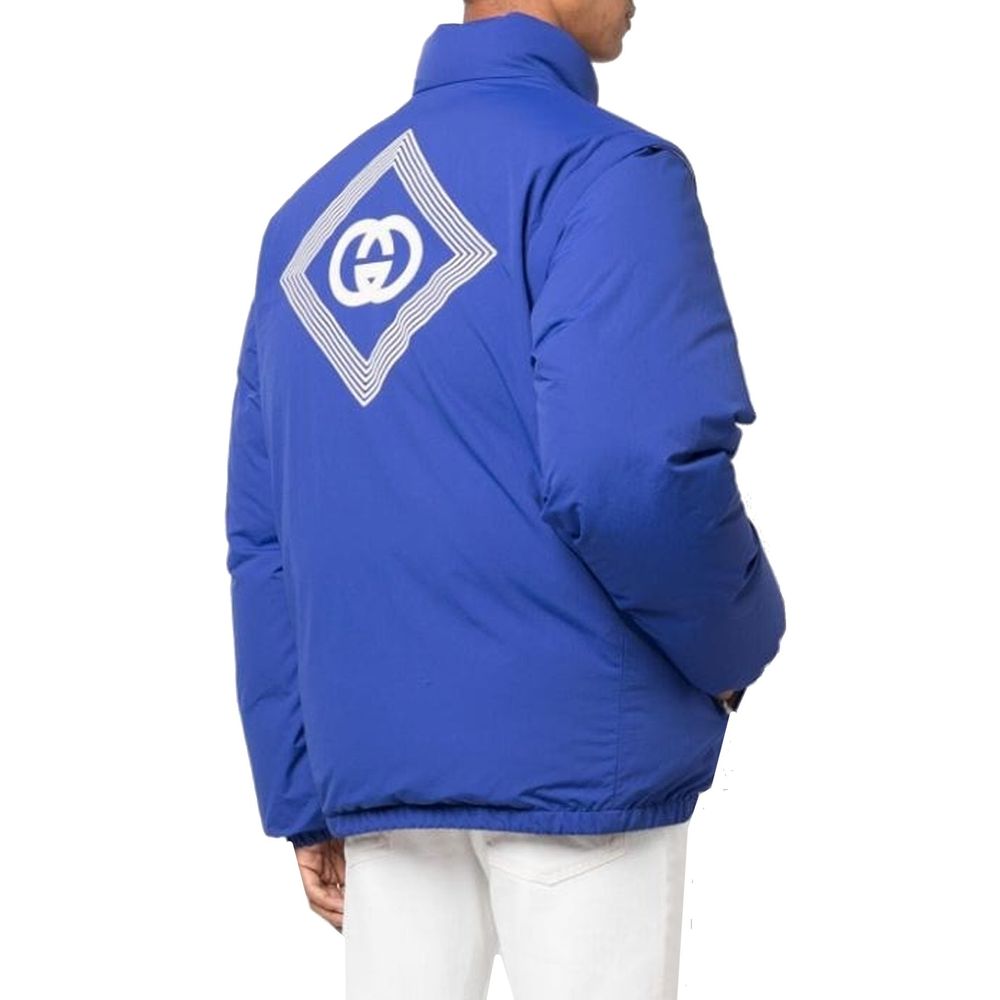 Gucci Blue Polyamide Coat Gucci