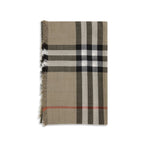 Burberry Beige Wool Scarf Burberry