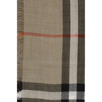 Burberry Beige Wool Scarf Burberry