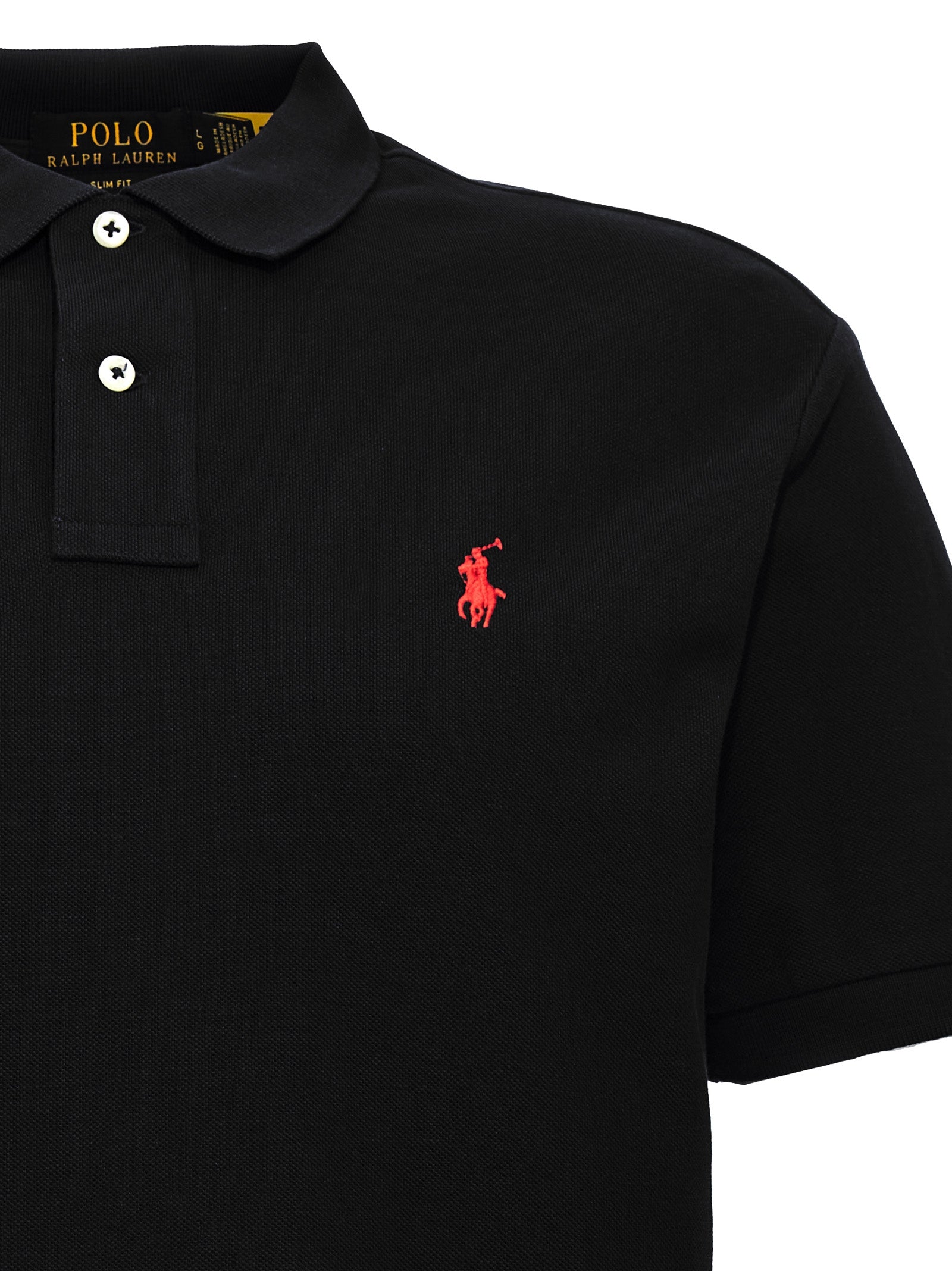 Polo Ralph Lauren Black Cotton Polo Shirt Polo Ralph Lauren