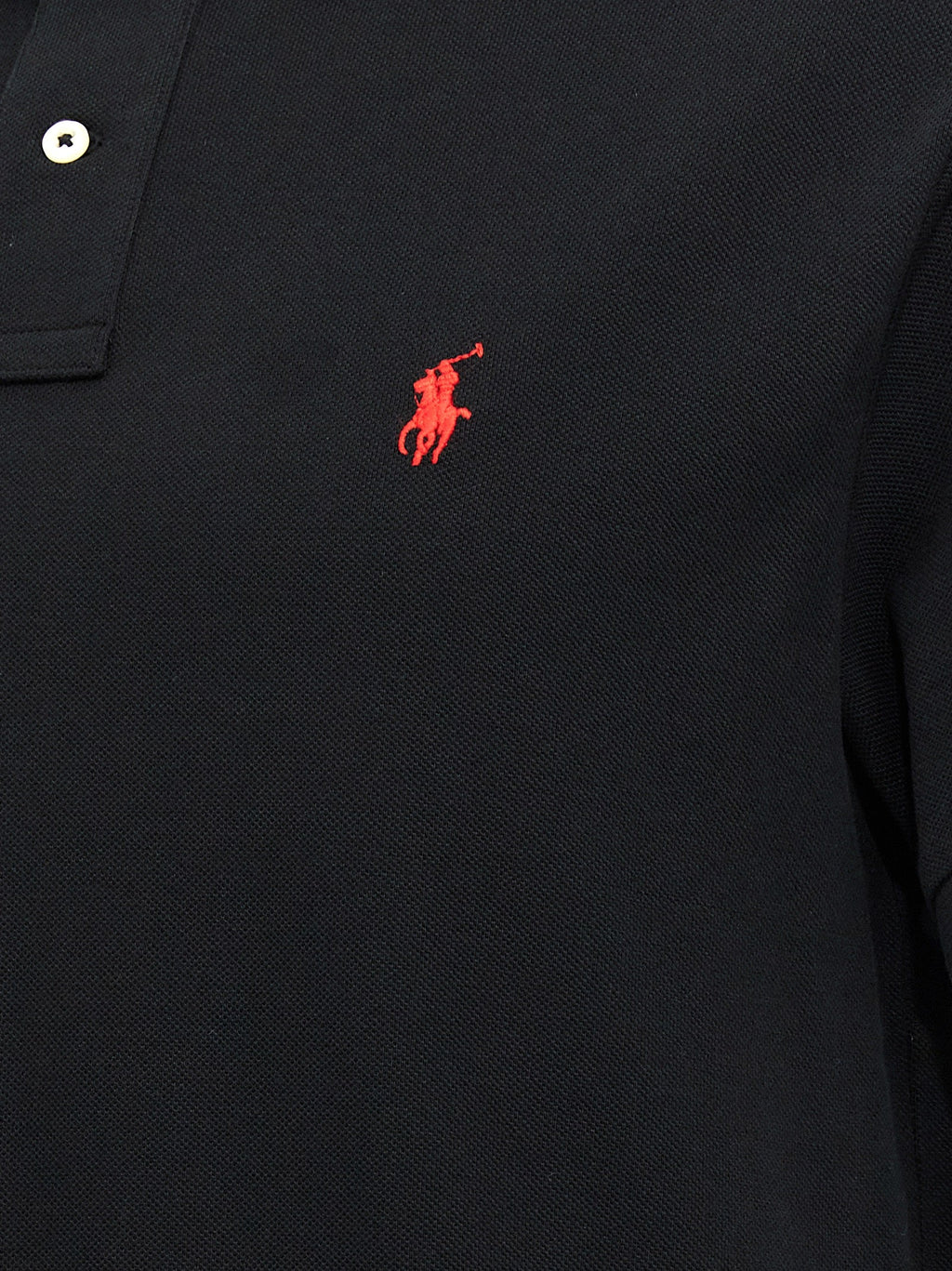 Polo Ralph Lauren Black Cotton Polo Shirt Polo Ralph Lauren