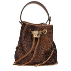 Versace Brown Satin Handbag Versace