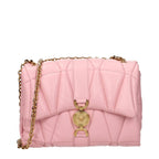 Versace Pink Leather Shoulder Bag Versace