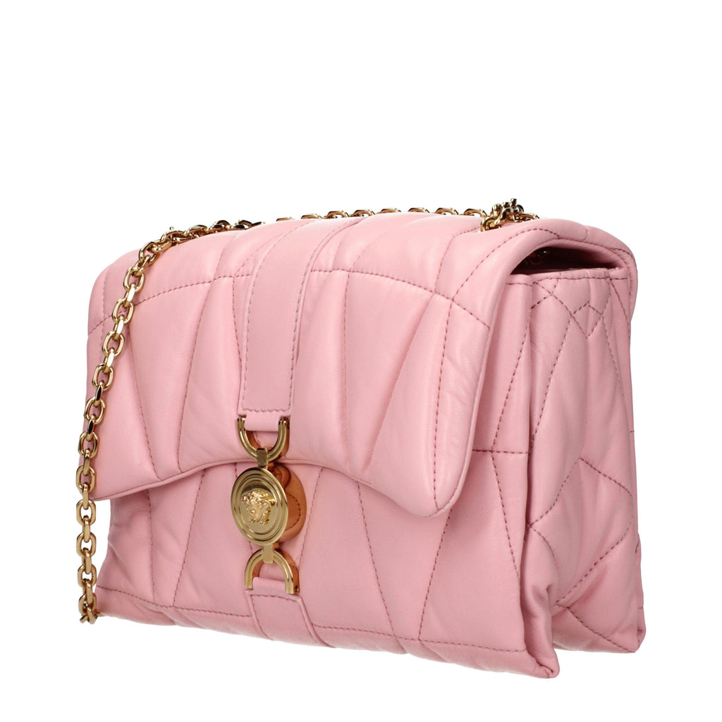 Versace Pink Leather Shoulder Bag Versace