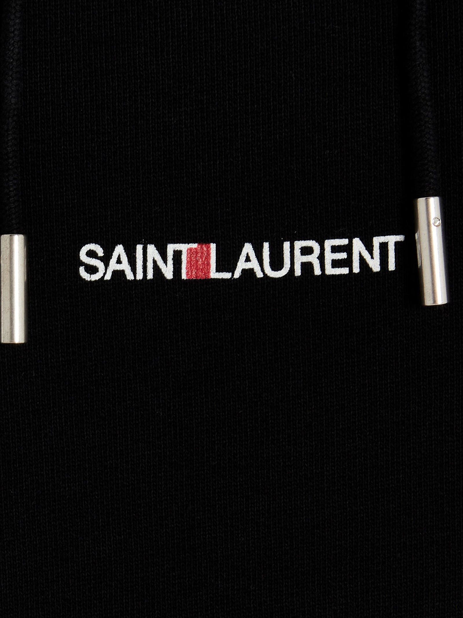 Saint Laurent Black Cotton Sweatshirt Saint Laurent