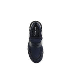 Prada Blue Calf Leather Bos Taurus Athletic Sneakers Prada