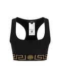 Versace Black Polyamide Sport Bra Versace