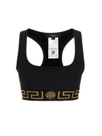 Versace Black Polyamide Sport Bra Versace