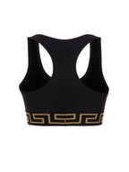 Versace Black Polyamide Sport Bra Versace