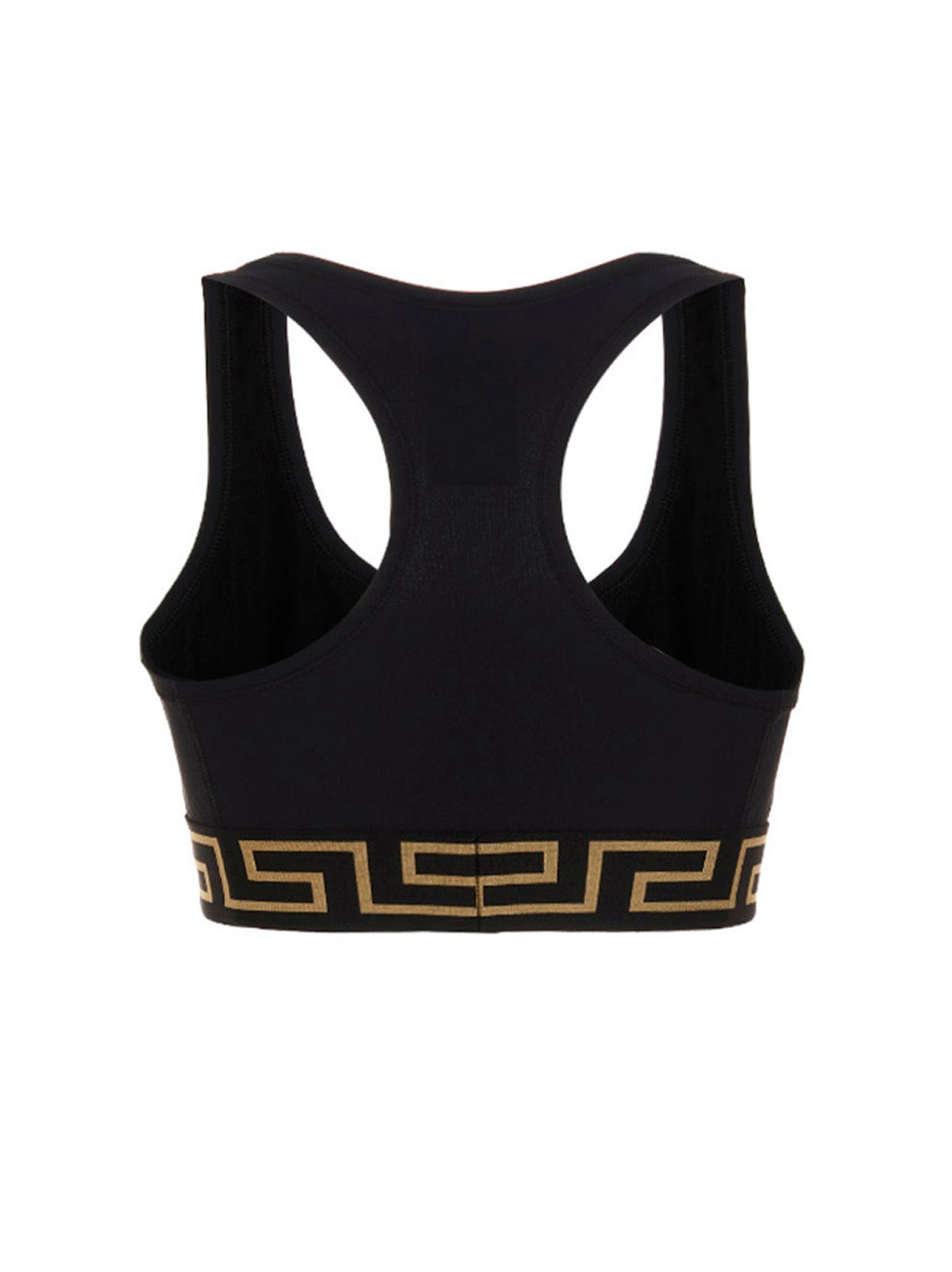 Versace Black Polyamide Sport Bra Versace