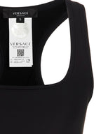 Versace Black Polyamide Sport Bra Versace