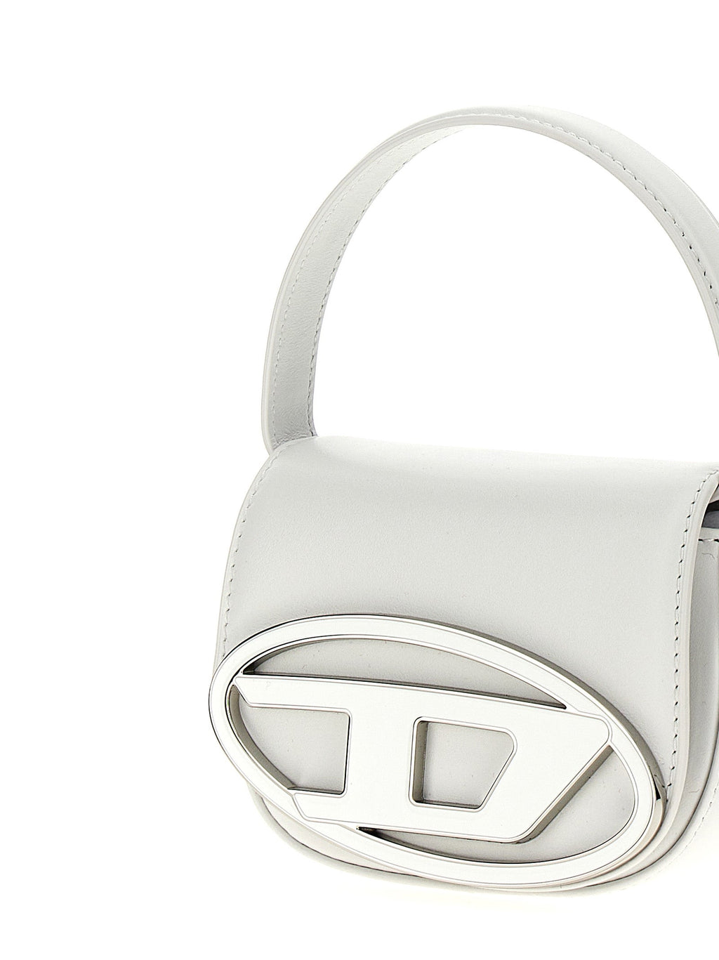 Diesel White Cowhide Handbag Diesel