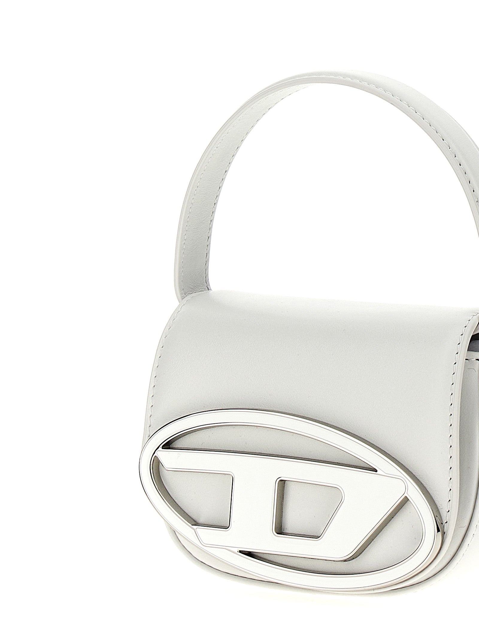 Diesel White Cowhide Handbag Diesel