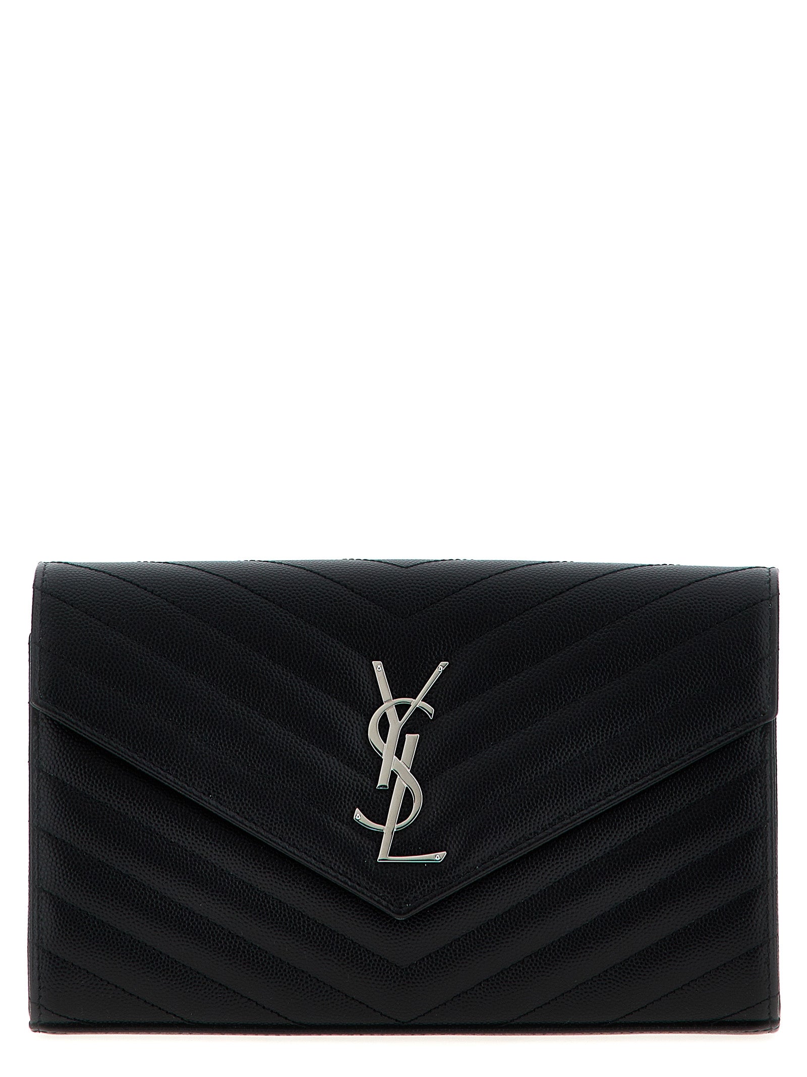 Saint Laurent Black Calfskin Clutch Bag Saint Laurent