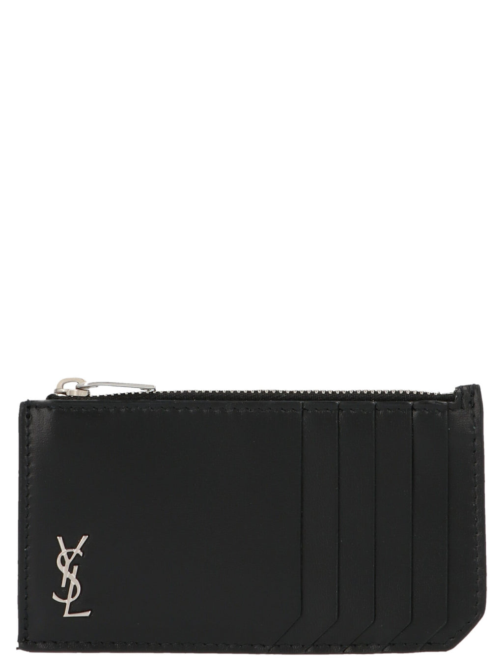 Saint Laurent Black Calfskin Cardholder Saint Laurent
