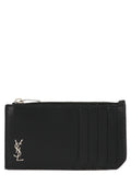 Saint Laurent Black Calfskin Cardholder Saint Laurent