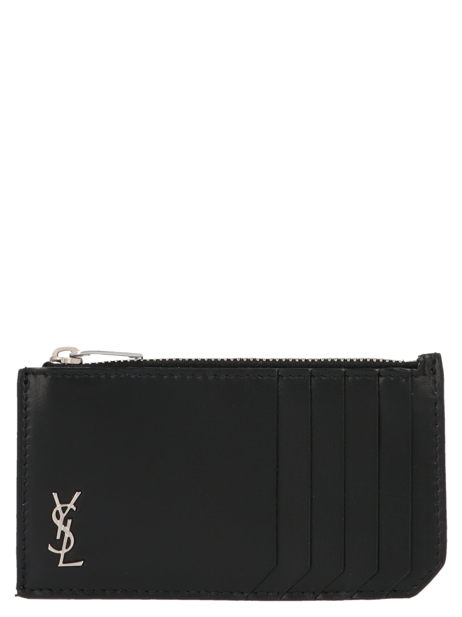 Saint Laurent Black Calfskin Cardholder Saint Laurent