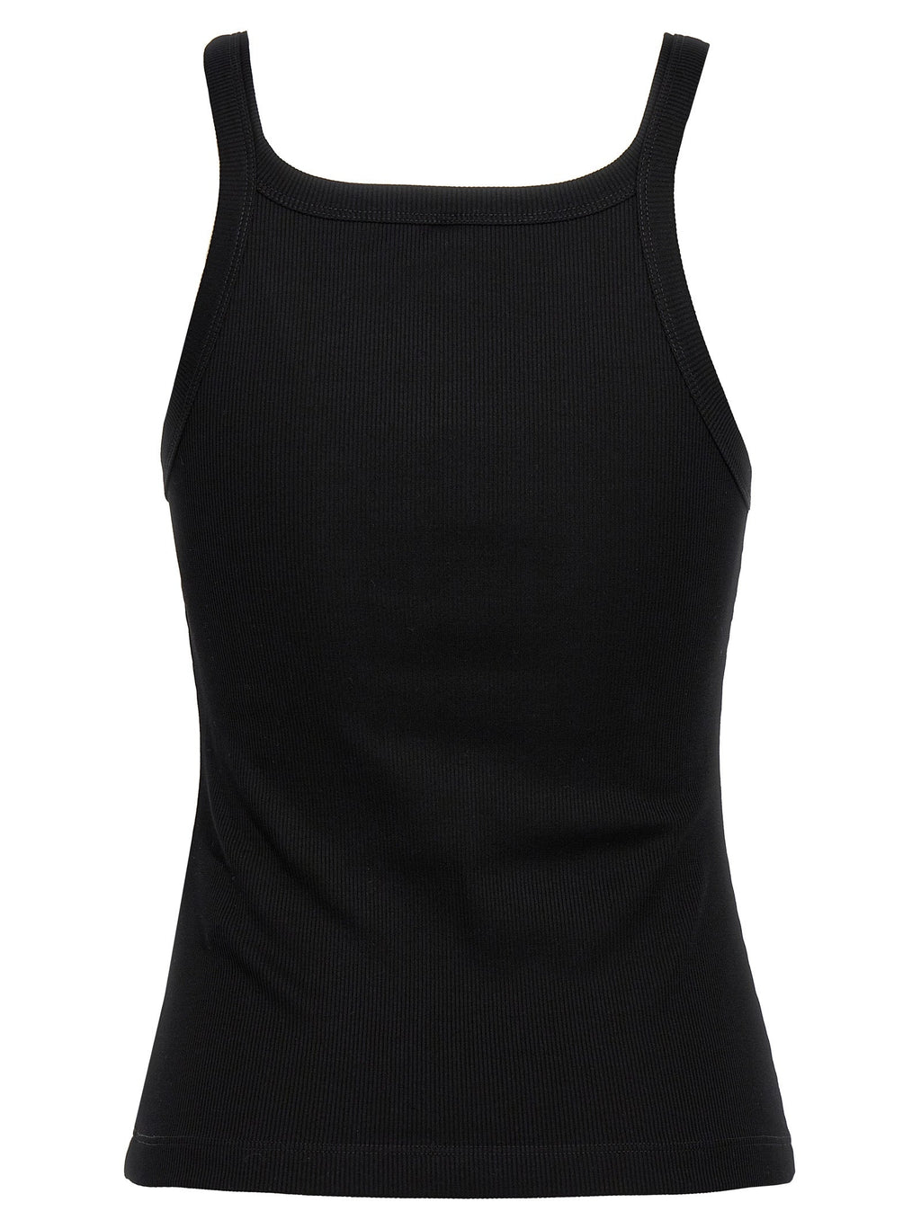 Fendi Black Cotton Sleeveles T-Shirt Fendi