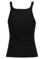 Fendi Black Cotton Sleeveles T-Shirt Fendi