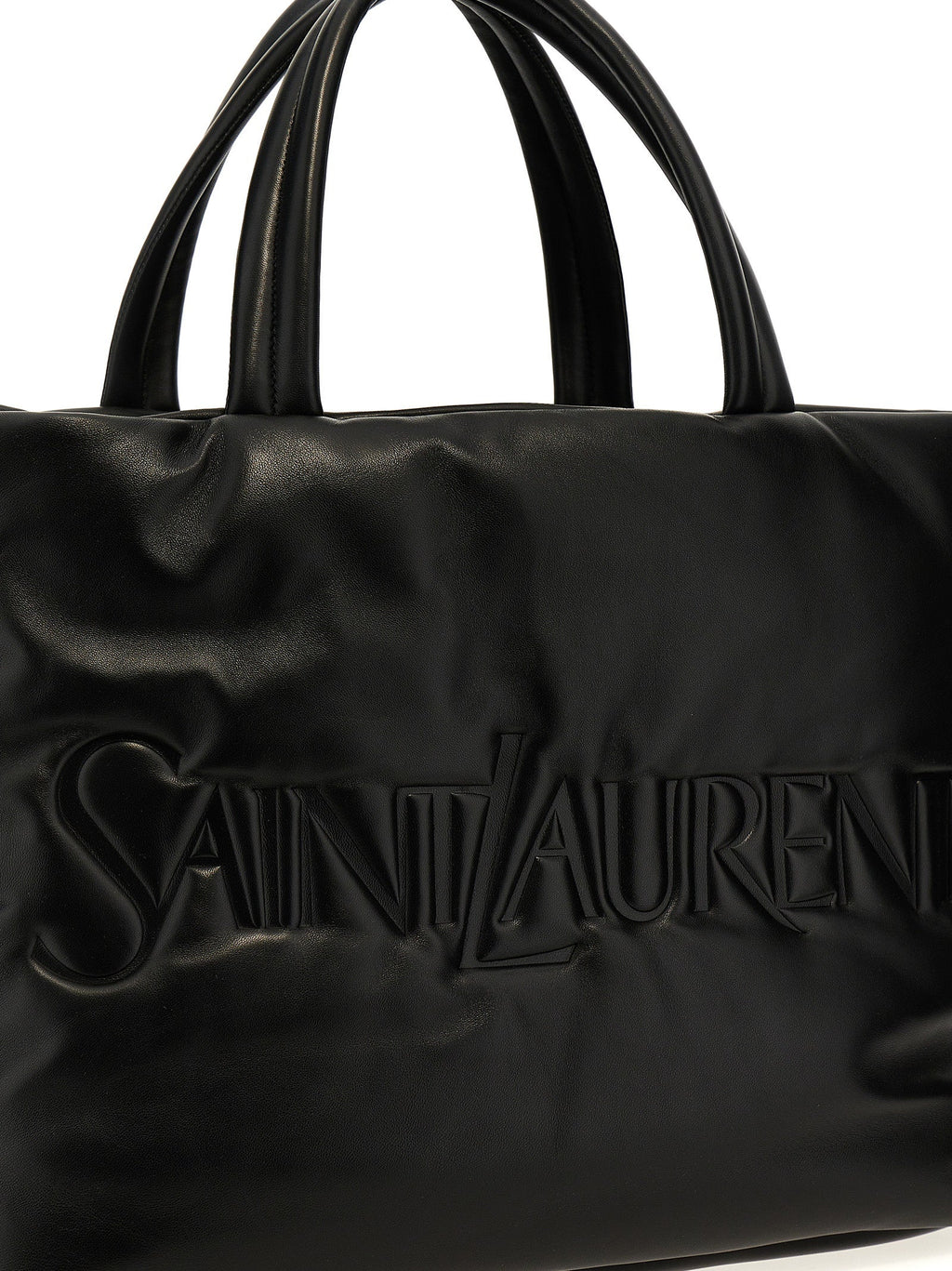 Saint Laurent Black Lamb Leather Tote Bag Saint Laurent