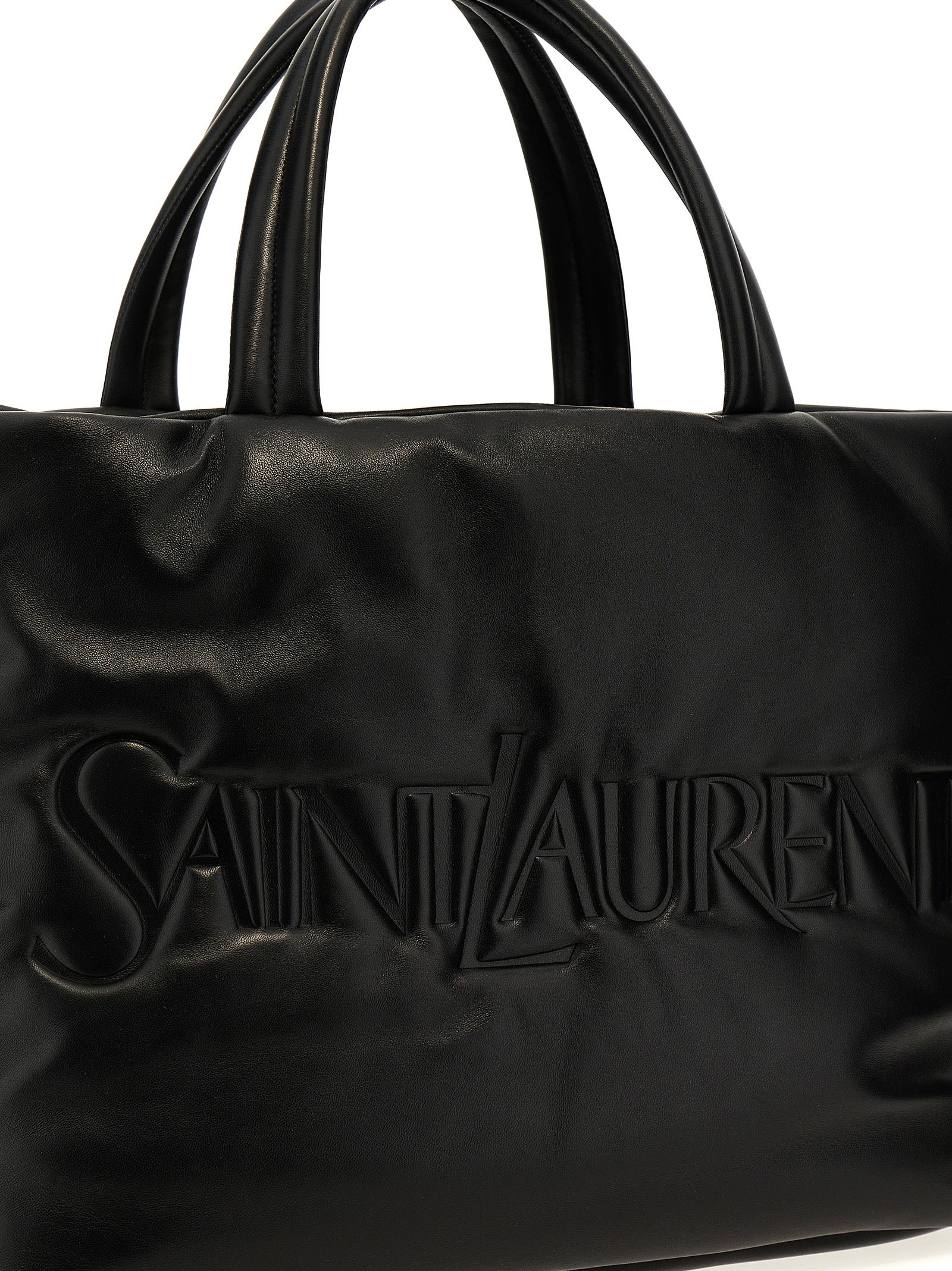 Saint Laurent Black Lamb Leather Tote Bag Saint Laurent