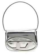 Diesel Silver Cowhide Shoulder Bag Diesel