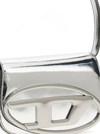 Diesel Silver Cowhide Shoulder Bag Diesel