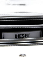 Diesel Silver Cowhide Shoulder Bag Diesel