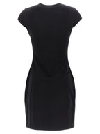 Diesel Black Cotton Short Dress Diesel