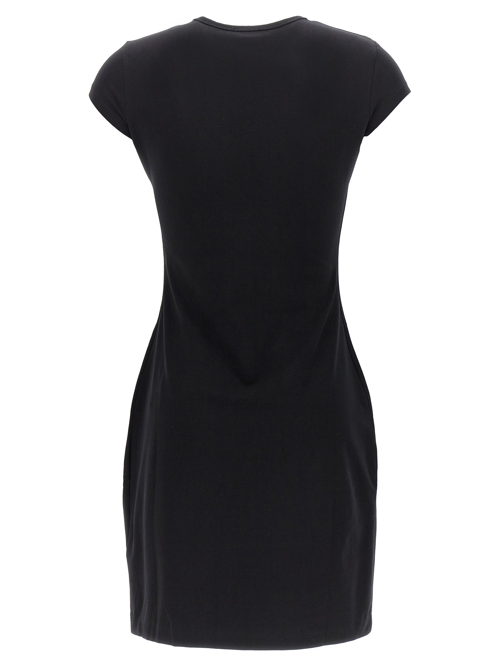 Diesel Black Cotton Short Dress Diesel