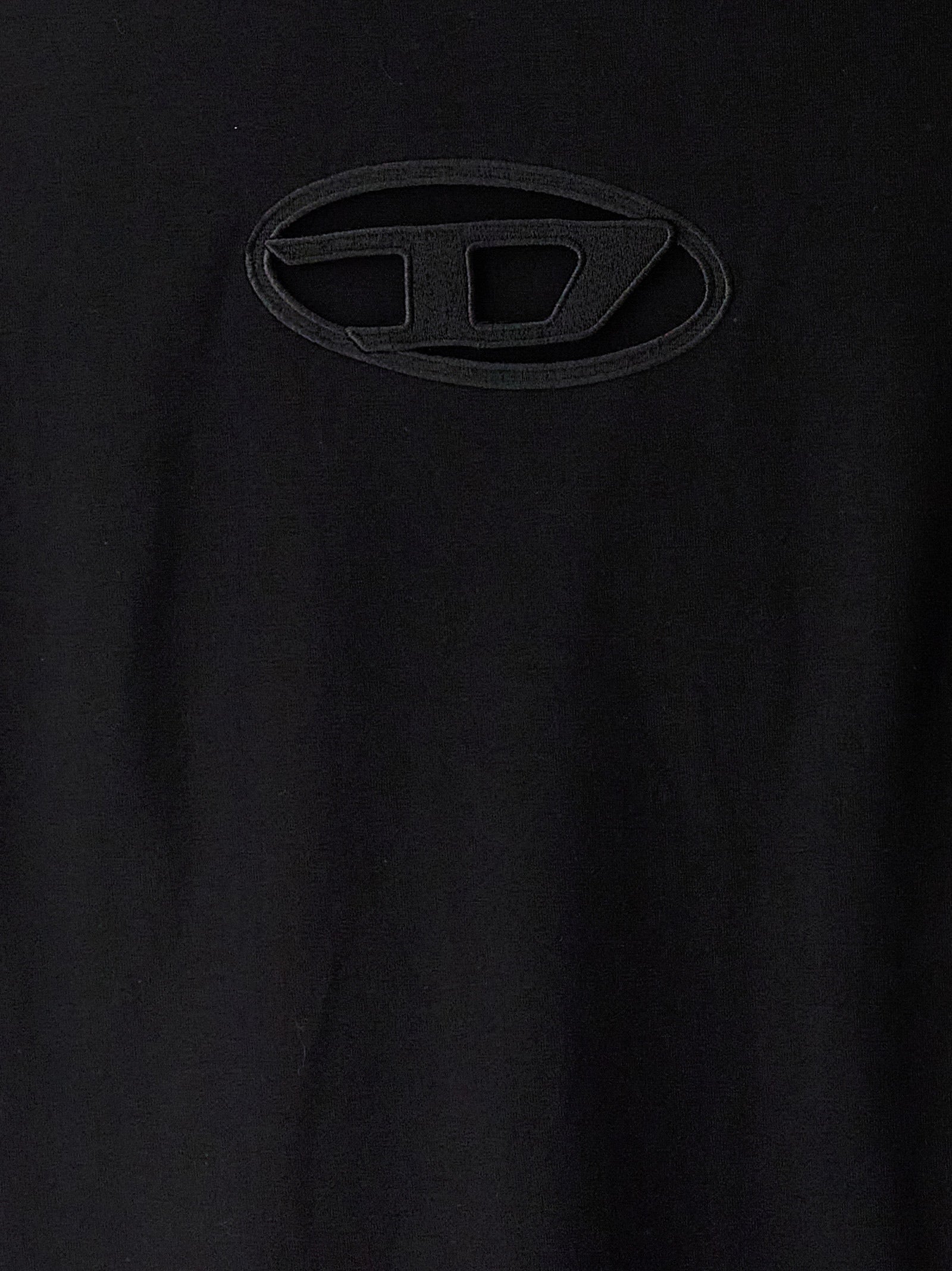 Diesel Black Cotton Short Dress Diesel