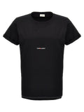 Saint Laurent Black Cotton T-Shirt Saint Laurent