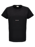 Saint Laurent Black Cotton T-Shirt Saint Laurent