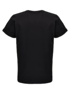 Saint Laurent Black Cotton T-Shirt Saint Laurent