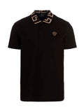 Versace Black Cotton Polo Shirt Versace