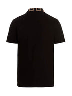 Versace Black Cotton Polo Shirt Versace