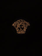 Versace Black Cotton Polo Shirt Versace