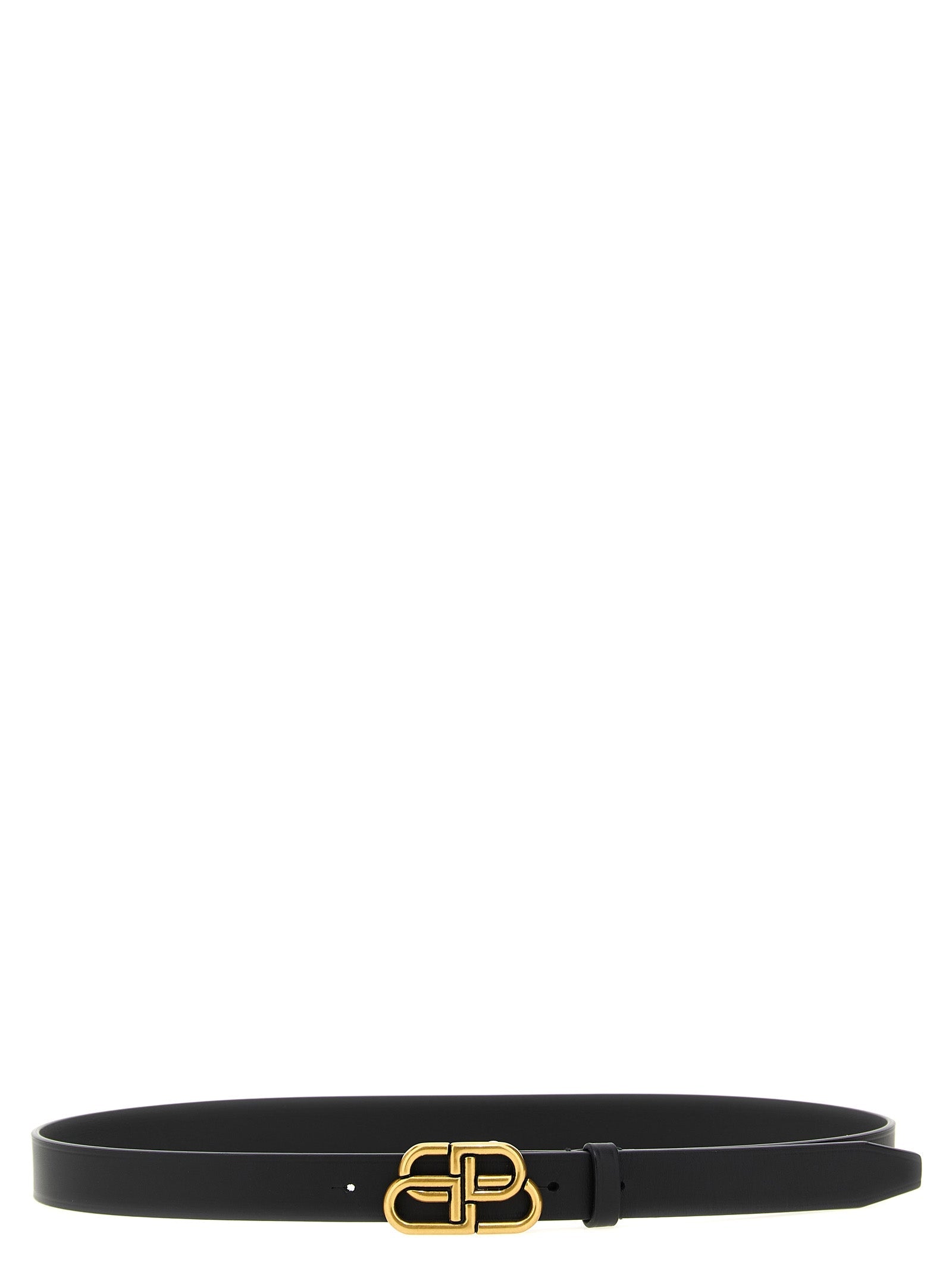 Balenciaga Black Calfskin Thin Belt Balenciaga