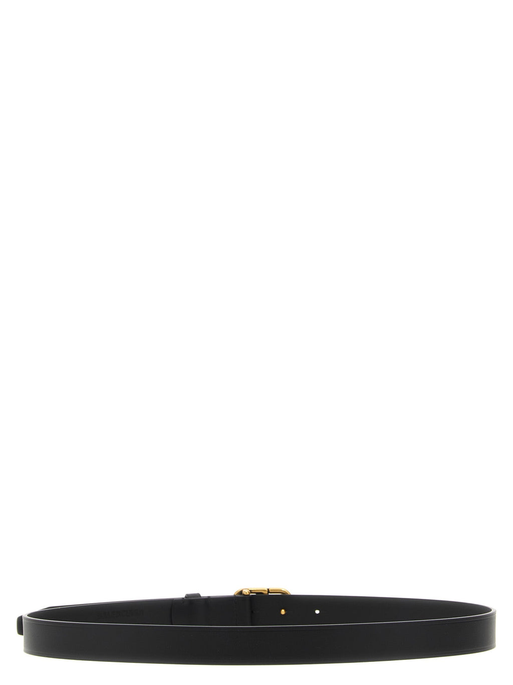 Balenciaga Black Calfskin Thin Belt Balenciaga