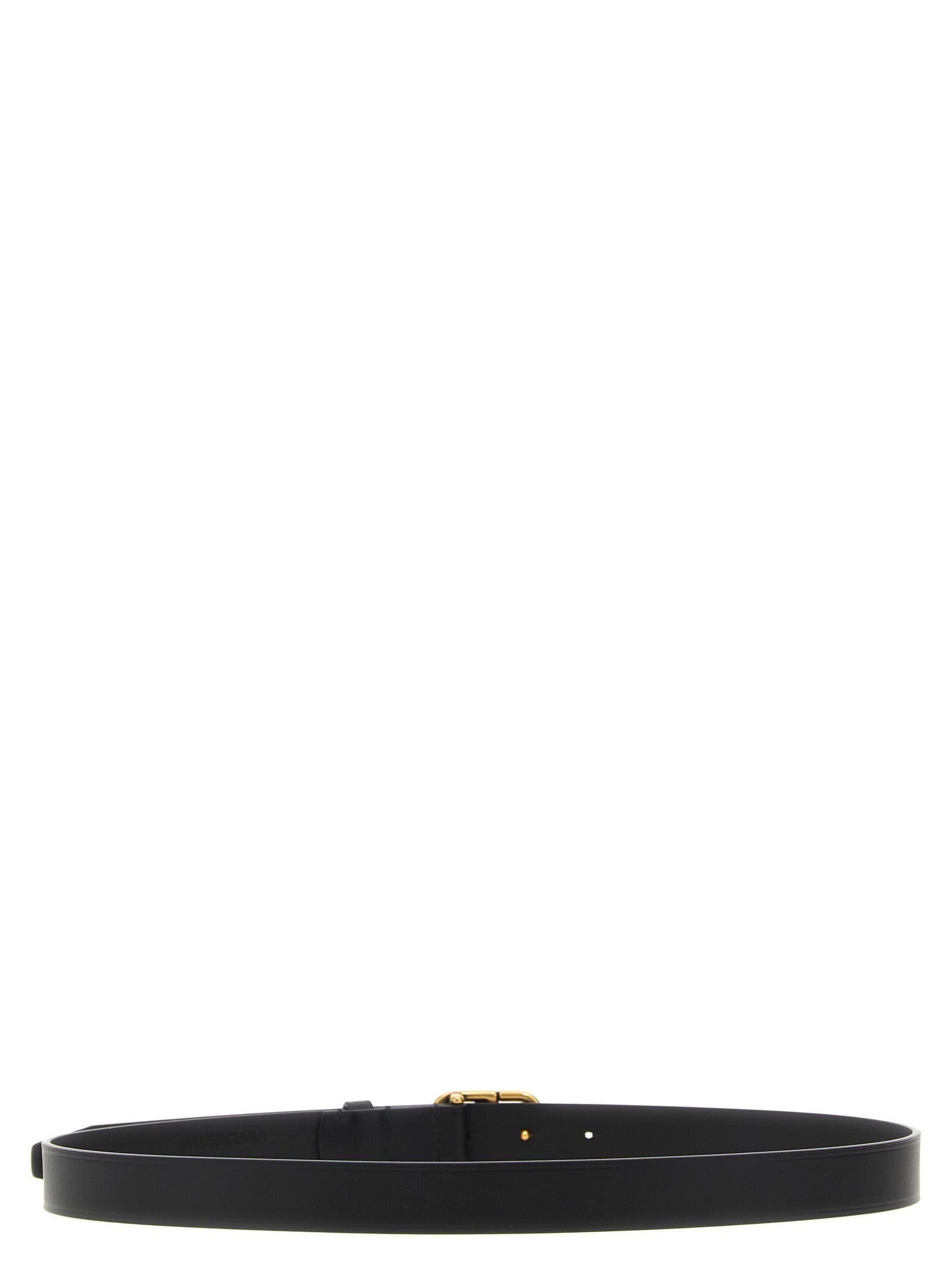 Balenciaga Black Calfskin Thin Belt Balenciaga
