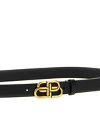 Balenciaga Black Calfskin Thin Belt Balenciaga