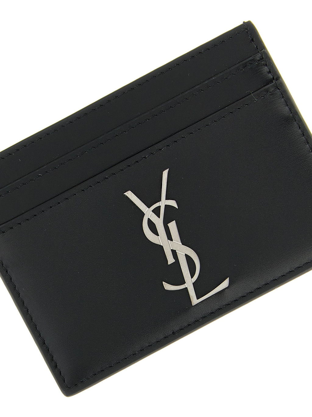 Saint Laurent Black Calfskin Cardholder Saint Laurent
