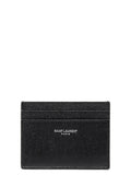 Saint Laurent Black Leather Cardholder Saint Laurent