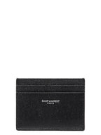 Saint Laurent Black Leather Cardholder Saint Laurent