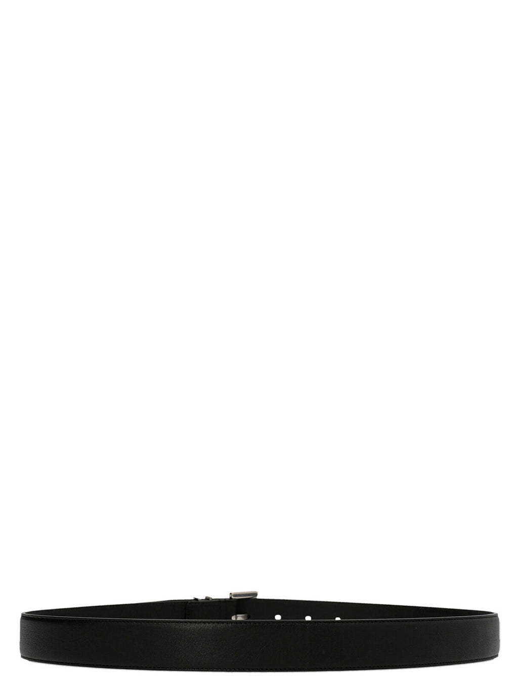 Saint Laurent Black Calfskin Regular Belt Saint Laurent